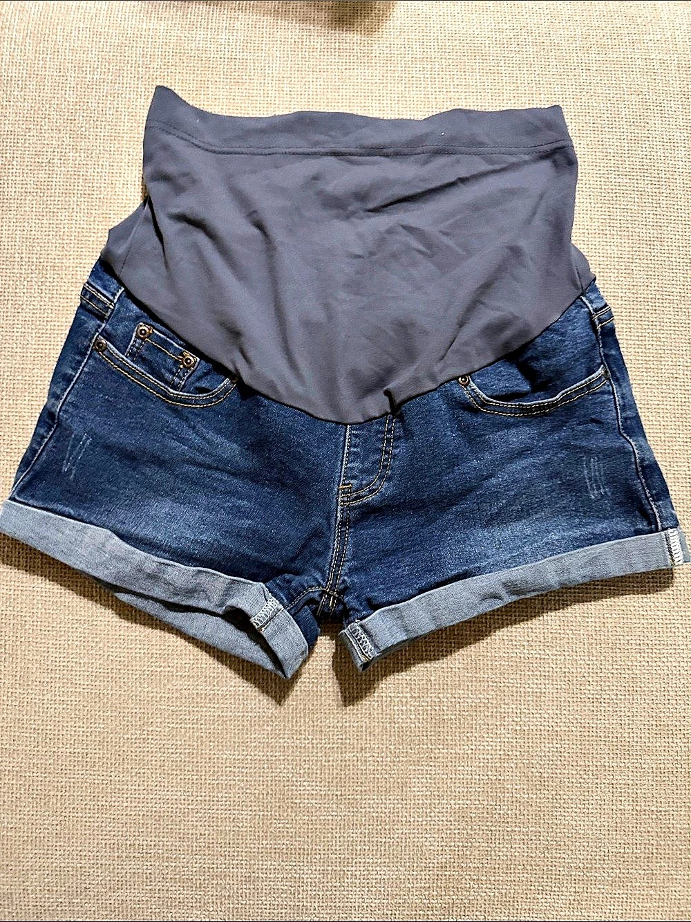 Women's Denim Jean maternity Shorts